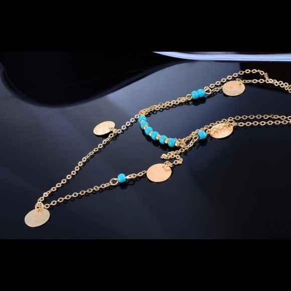 Boho 2 layer dainty choker necklace - Picture 7 of 8